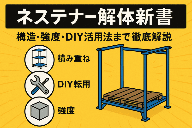 ネステナー解体新書|構造・強度・DIY活用法まで徹底解説